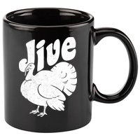 Retro Thanksgiving Jive Turkey 11oz C Handle Ceramic Mug