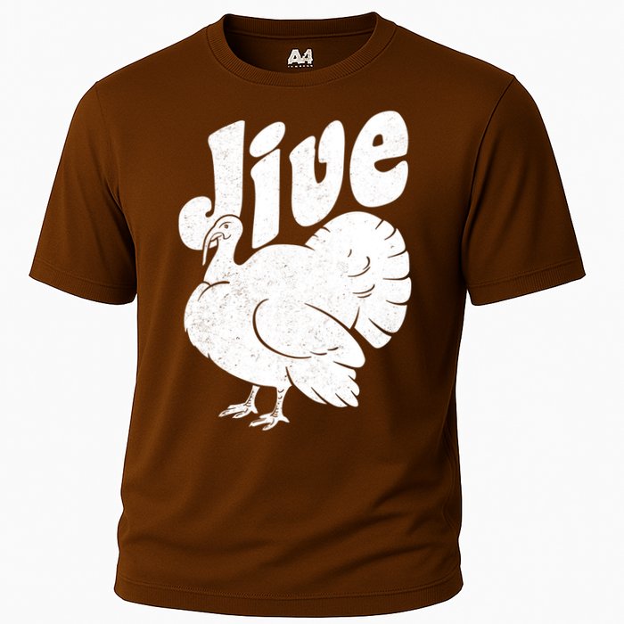 Retro Thanksgiving Jive Turkey Cooling Performance Crew T-Shirt
