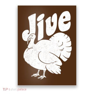 Retro Thanksgiving Jive Turkey Poster