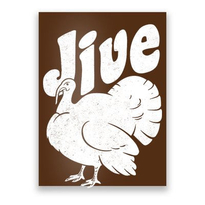 Retro Thanksgiving Jive Turkey Poster