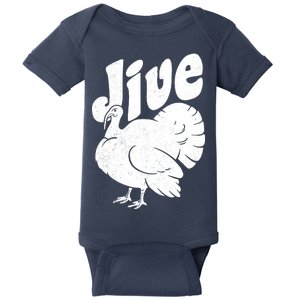 Retro Thanksgiving Jive Turkey Baby Bodysuit