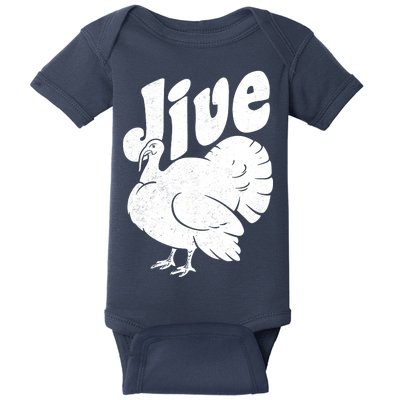 Retro Thanksgiving Jive Turkey Baby Bodysuit