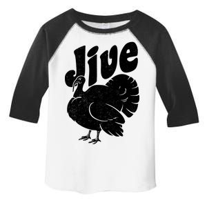 Retro Thanksgiving Jive Turkey Toddler Fine Jersey T-Shirt