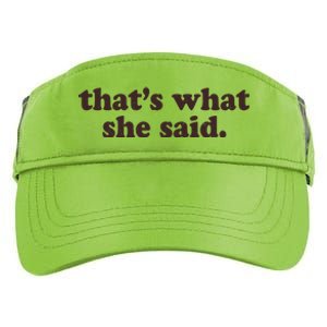 Retro That's What She Said Adult Drive Performance Visor