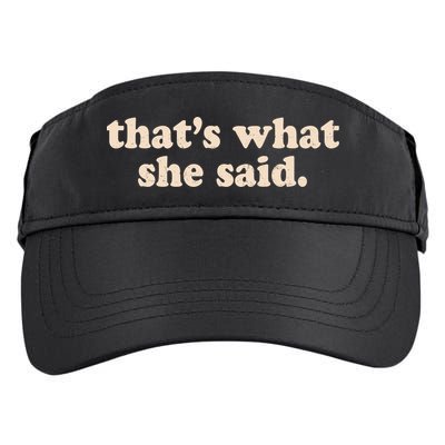 Retro That's What She Said Adult Drive Performance Visor