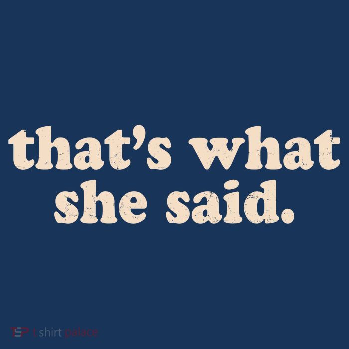 Retro That's What She Said Button