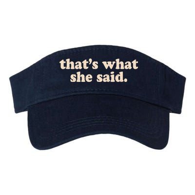 Retro That's What She Said Valucap Bio-Washed Visor