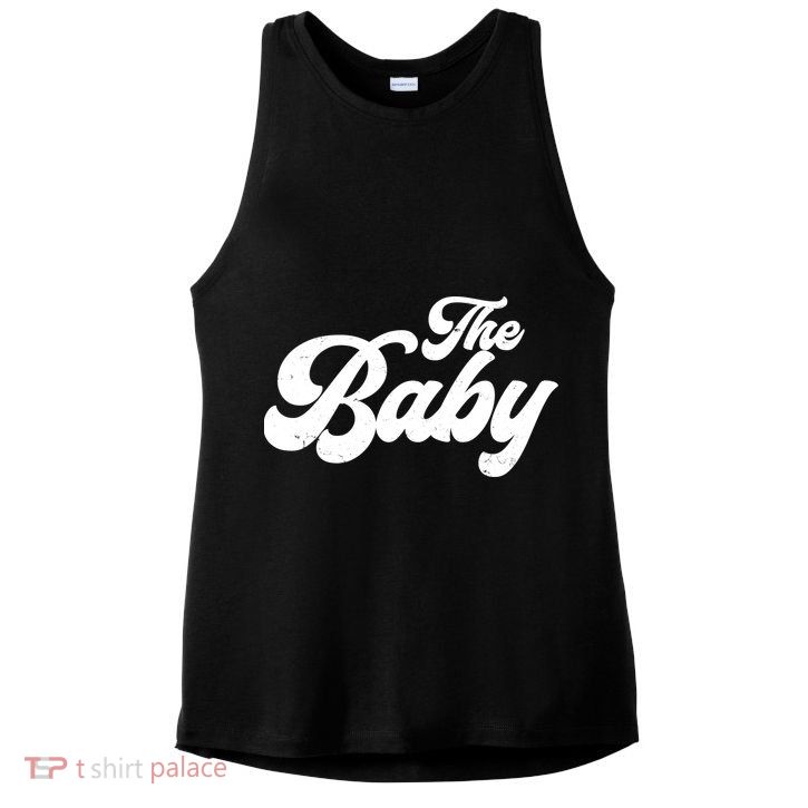 Retro The Baby Matching Family Ladies PosiCharge Tri-Blend Wicking Tank