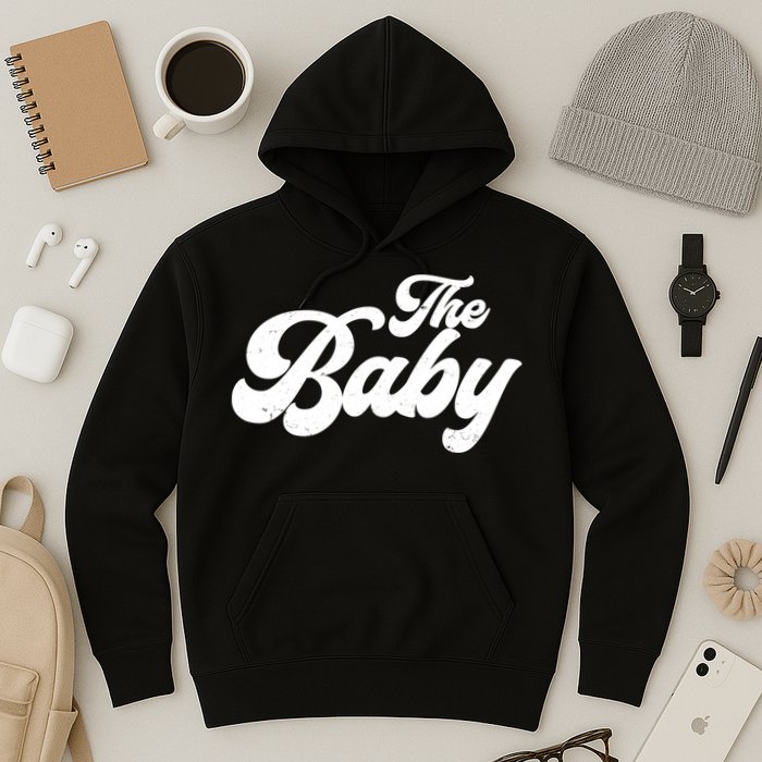 Retro The Baby Matching Family Hoodie