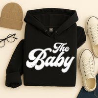 Retro The Baby Matching Family Hoodie