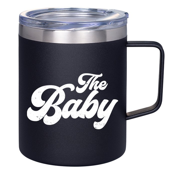 Retro The Baby Matching Family 12oz Stainless Steel Coffee Mug