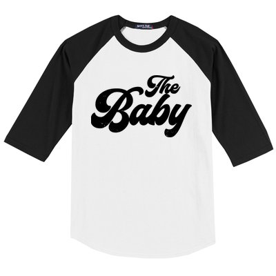 Retro The Baby Matching Family Baseball Sleeve Shirt