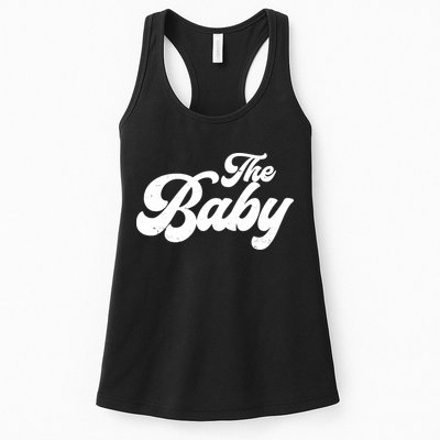 Retro The Baby Matching Family Womens Tank Top