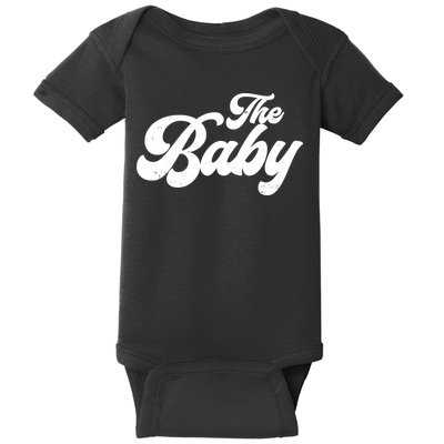 Retro The Baby Matching Family Baby Bodysuit
