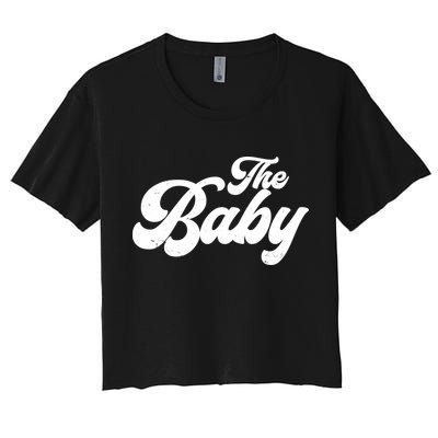 Retro The Baby Matching Family Crop Top