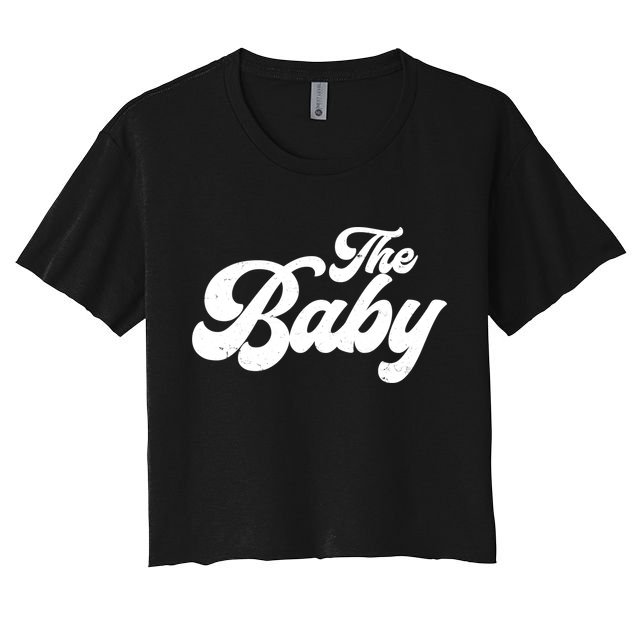 Retro The Baby Matching Family Crop Top