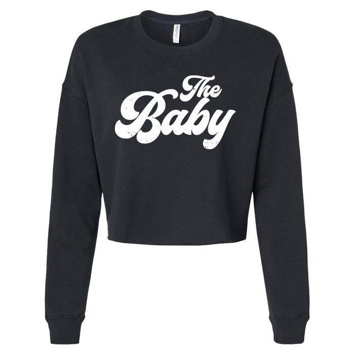Retro The Baby Matching Family Cropped Pullover Crew