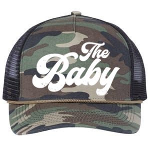 Retro The Baby Matching Family Retro Rope Trucker Hat Cap