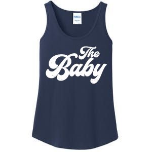 Retro The Baby Matching Family Ladies Essential Tank