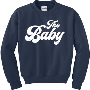 Retro The Baby Matching Family Kids Sweatshirt