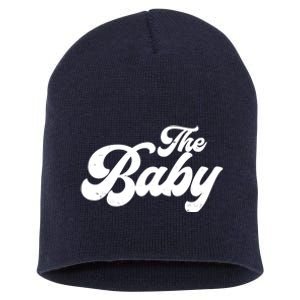 Retro The Baby Matching Family Short Acrylic Beanie