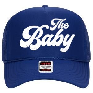 Retro The Baby Matching Family High Crown Mesh Back Trucker Hat