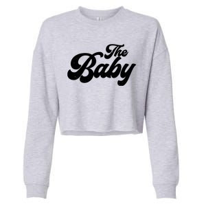 Retro The Baby Matching Family Cropped Pullover Crew