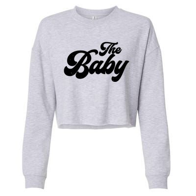 Retro The Baby Matching Family Cropped Pullover Crew