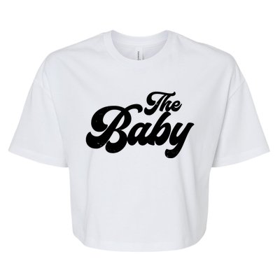 Retro The Baby Matching Family Bella+Canvas Jersey Crop Tee