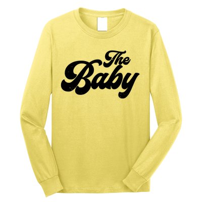 Retro The Baby Matching Family Long Sleeve Shirt