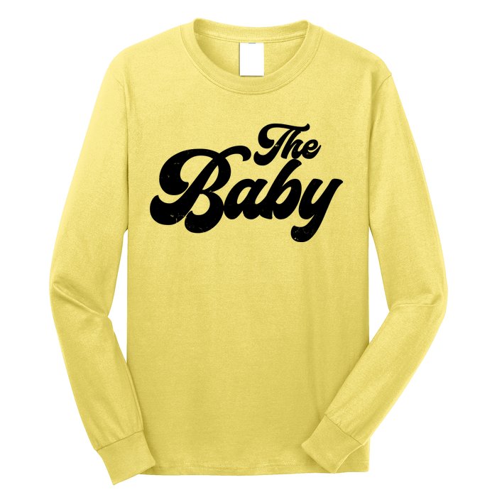 Retro The Baby Matching Family Long Sleeve Shirt