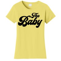 Retro The Baby Matching Family Women's T-Shirt