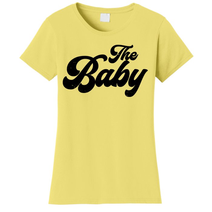 Retro The Baby Matching Family Women's T-Shirt