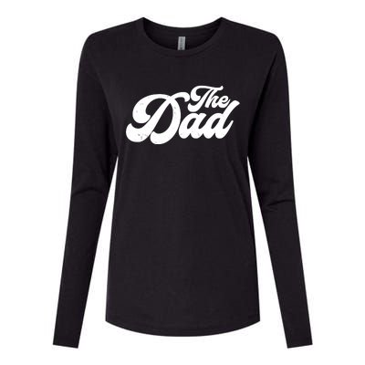 Retro The Dad Matching Family Womens Cotton Relaxed Long Sleeve T-Shirt