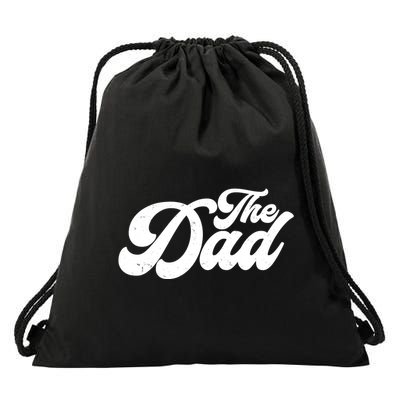 Retro The Dad Matching Family Drawstring Bag