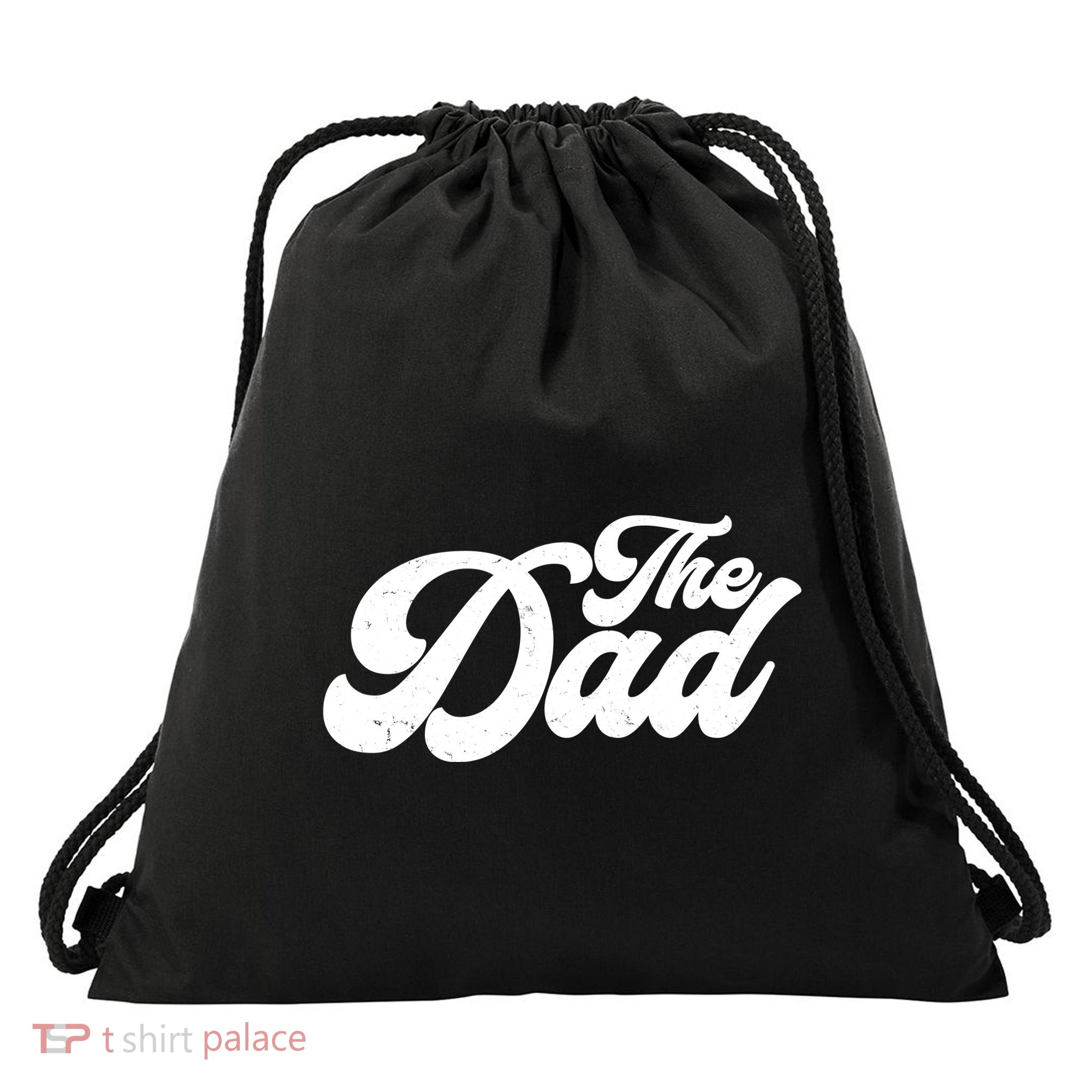 Retro The Dad Matching Family Drawstring Bag