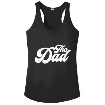 Retro The Dad Matching Family Ladies PosiCharge Competitor Racerback Tank