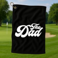 Retro The Dad Matching Family Golf Towel