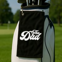 Retro The Dad Matching Family Golf Towel