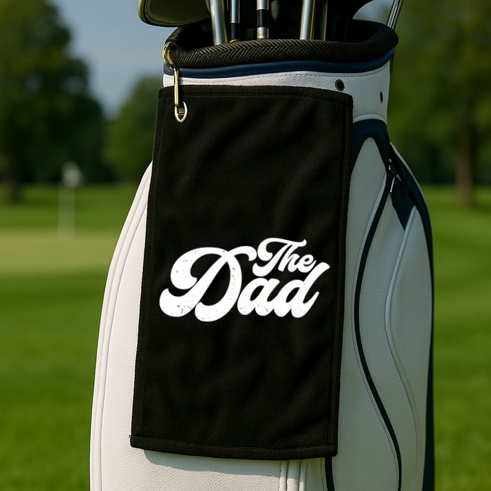 Retro The Dad Matching Family Golf Towel