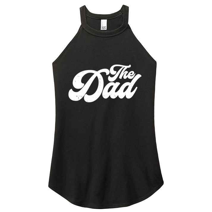 Retro The Dad Matching Family Women's Perfect Tri Rocker Tank