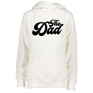 Retro The Dad Matching Family Womens Funnel Neck Pullover Hood