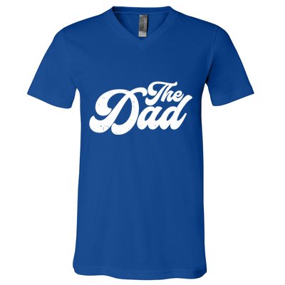 Retro The Dad Matching Family V-Neck T-Shirt