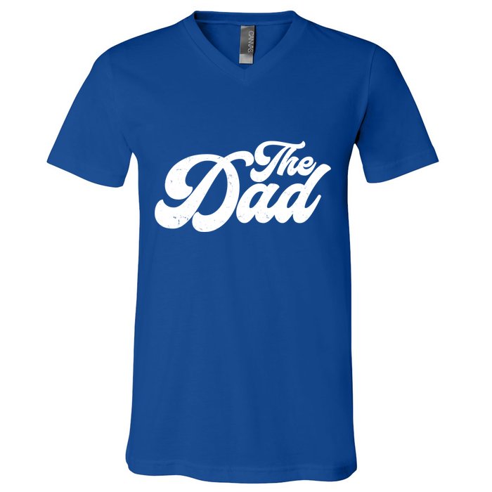 Retro The Dad Matching Family V-Neck T-Shirt