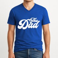 Retro The Dad Matching Family V-Neck T-Shirt