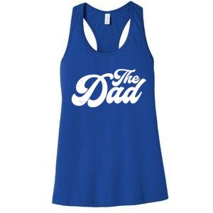 Retro The Dad Matching Family Women's Racerback Tank