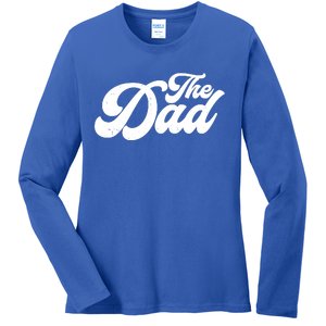 Retro The Dad Matching Family Ladies Long Sleeve Shirt