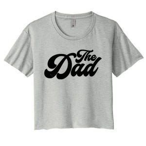 Retro The Dad Matching Family Women's Crop Top Tee