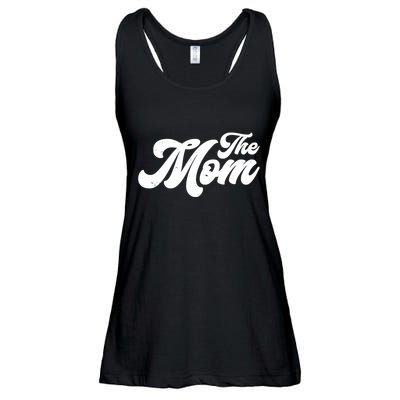 Retro The Mom Matching Family Ladies Essential Flowy Tank