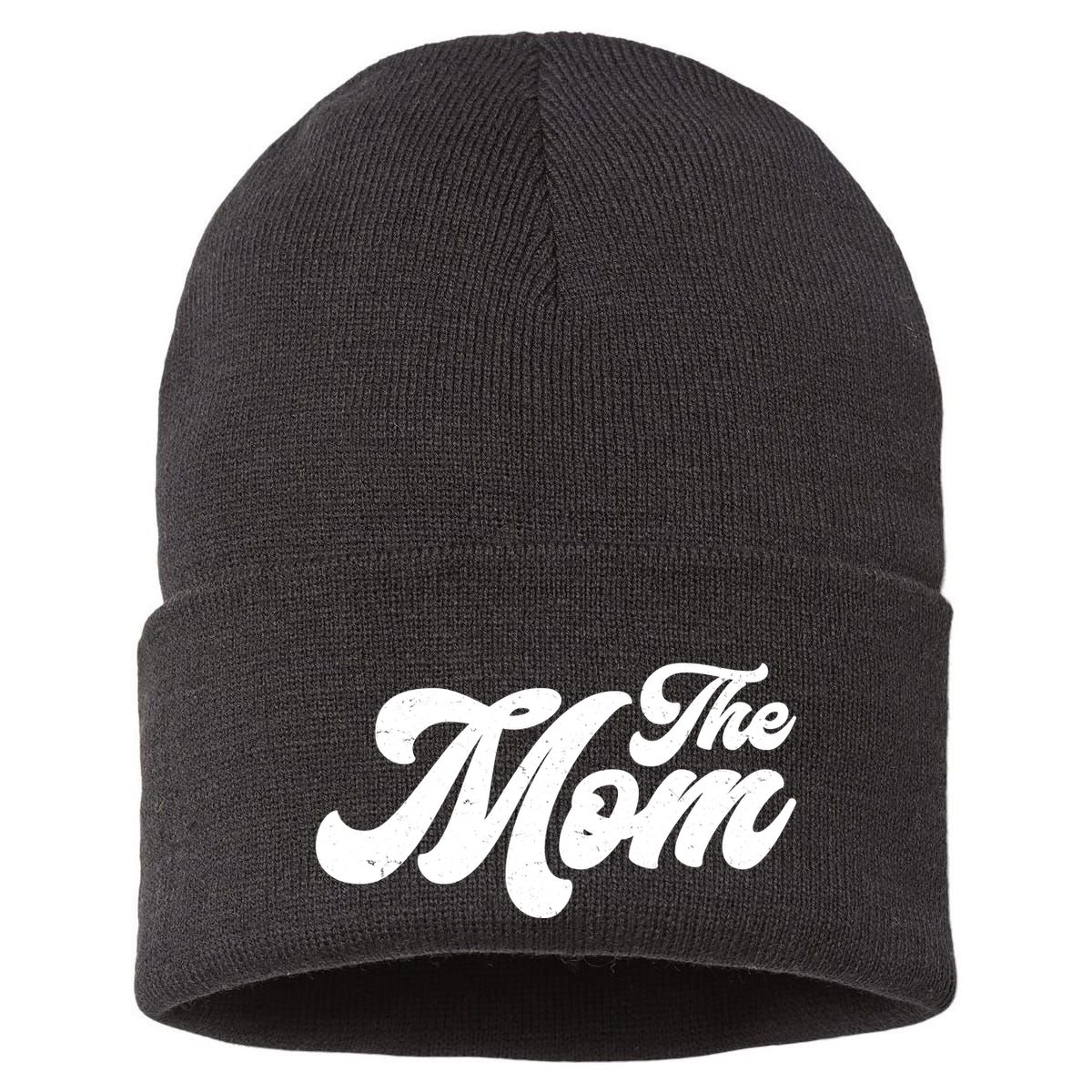 Retro The Mom Matching Family Sustainable Knit Beanie
